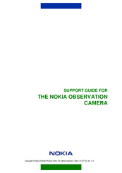 Nokia OBSERVATION CAMERA Support Manual