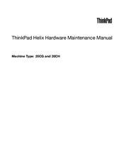 Lenovo ThinkPad Helix 20CG Hardware Maintenance Manual