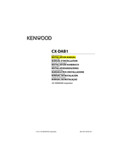 Kenwood CX-DAB1 Installation Manual