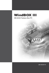MSI WindBOX III MS-9A35 Manual