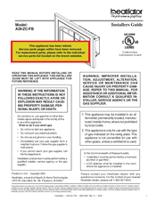 Heatilator ADI-ZC-FB Installer's Manual