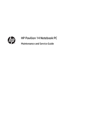 HP Pavilion 14 Notebook PC Maintenance And Service Manual