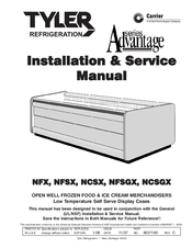 Tyler Refrigeration NCSGX Installation & Service Manual
