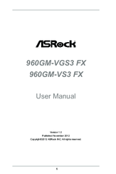 ASRock 960GM-VS3 FX User Manual