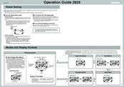 Casio 2839 Operation Manual