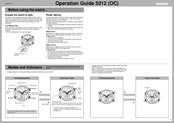 Casio 5012 (OC) Operation Manual