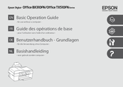 Epson Office BX310FN Series Basic Operation Manual