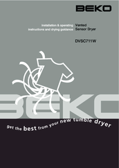 Beko DVSC711W Installation & Operating Instructions Manual