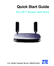 zte U.S. CELLULAR 4G LTE Router with Voice Quick Start Manual