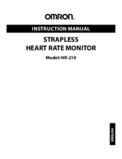 Omron STRAPLESS HR-210 Instruction Manual