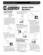 Campbell Hausfeld LIGHT DUTY CART Airless Paint Sprayers Assembly Instructions And Parts List