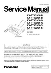 Panasonic KX-FT903CX-W Service Manual