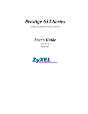 ZyXEL Communications Prestige 652 Series User Manual