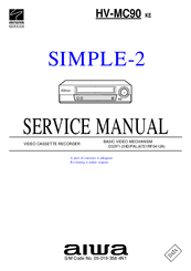Aiwa HV-MC90 Service Manual
