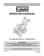 White Outdoor 500 Series Operator's Manual
