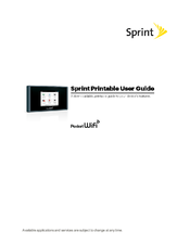 Sprint Pocket Wi-Fi User Manual