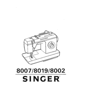 Singer 8007 User Manual