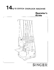 Singer 14U10 Operator's Manual