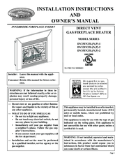 White Mountain Hearth DV25IN33LN-1 Owner's Manual