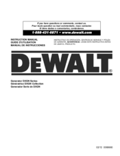 DeWalt DXGNSeries Instruction Manual