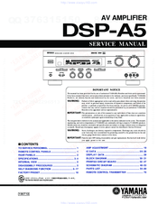 Yamaha DSP-A5 Service Manual