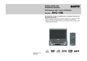 Sanyo AVC-100 Installation And Operation Manual