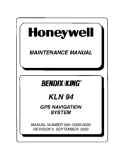 Honeywell bendis king KLN 94 Maintenance Manual