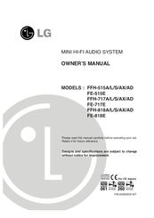 LG FE-717E Owner's Manual