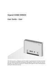 Gigaset SX682 WiMAX User Manual