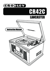Crosley CR42C Lancaster Instruction Manual