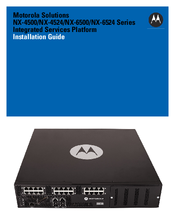 Motorola NX-6524 Series Installation Manual