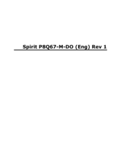 Spirit P8Q67-M-DO User Manual