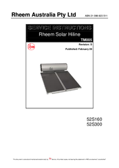 Rheem 52S160 Service Instructions Manual