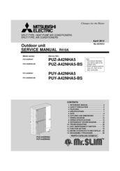 Mitsubishi Electric Mr.SLIM PUZ-A42NHA5-BS Service Manual