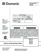 Dometic 651916 Installation Instructions Manual
