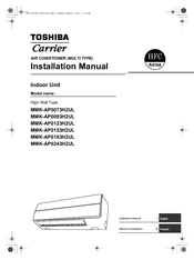 Carrier MMK-AP0073H2UL Installation Manual