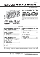 Sharp CD-MPX870 Service Manual