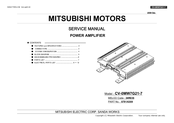 Mitsubishi CV-0MW7G21-7 Service Manual