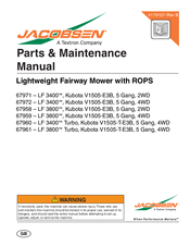 Jacobsen 67971 - LF 3400 Parts & Maintenance Manual