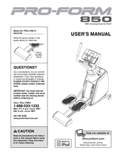 Pro-Form 850 PFEL77807.0 User Manual