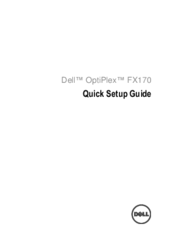 Dell OptiPlex FX170 Quick Setup Manual