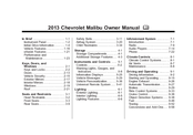 Chevrolet 2013 Malibu Owner's Manual