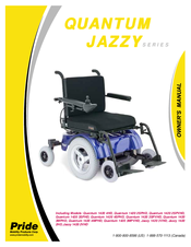 Pride Mobility Jazzy 1420 2VHD Owner's Manual