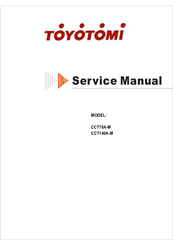 Toyotomi CCT140A-M Service Manual