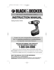Black & Decker CD182 Instruction Manual And Parts Listing And Parts Listing