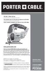 Porter-Cable PCC650 Instruction Manual