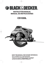 Black & Decker CS1030L Instruction Manual