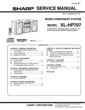 Sharp XL-HP707 Service Manual