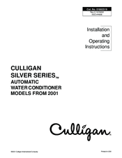 Culligan SILVER SERIES Installation And Operating Instructions Manual