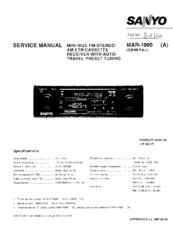 Sanyo MAR-1000 (A) Service Manual